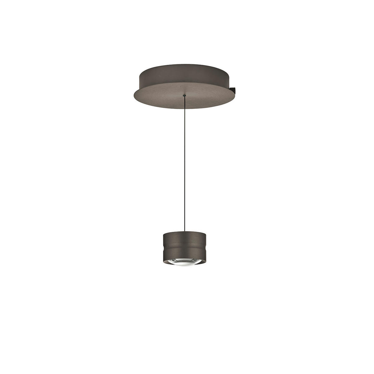 LED-HÄNGELEUCHTE 26/150 cm  - Bronzefarben, Design, Metall (26/150cm) - elements by BANKAMP