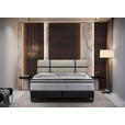 BOXSPRINGBETT 180/200 cm  in Creme, Anthrazit  - Anthrazit/Creme, Design, Textil/Metall (180/200cm) - Esposa