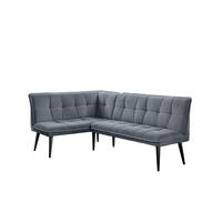 KLUPA KUTNA  antracit  drvo, tekstil, drvni materijal      - crna/antracit, Moderno, drvni materijal/drvo (240/161cm) - Livetastic