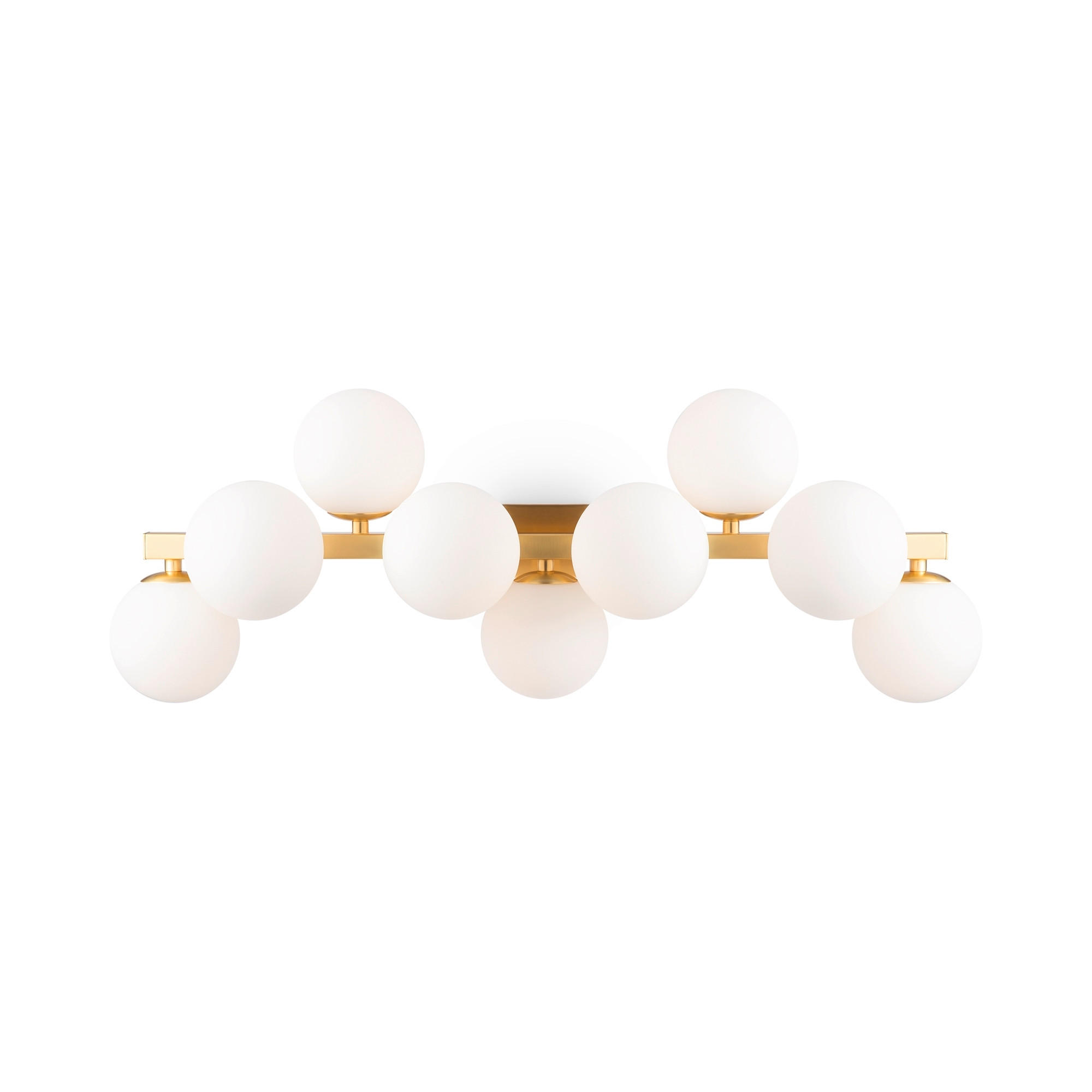 WANDLEUCHTE - Goldfarben/Weiß, Trend, Glas/Metall (24/66/23cm) - MAYTONI