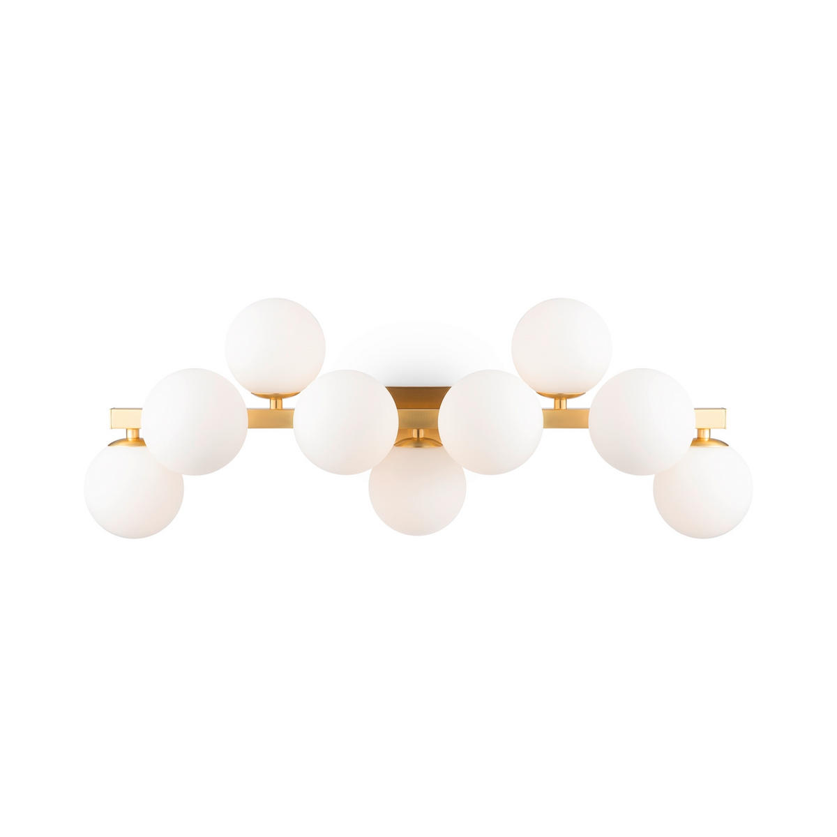 WANDLEUCHTE - Weiss/Goldfarben, Trend, Glas/Metall (24/66/23cm) - MAYTONI