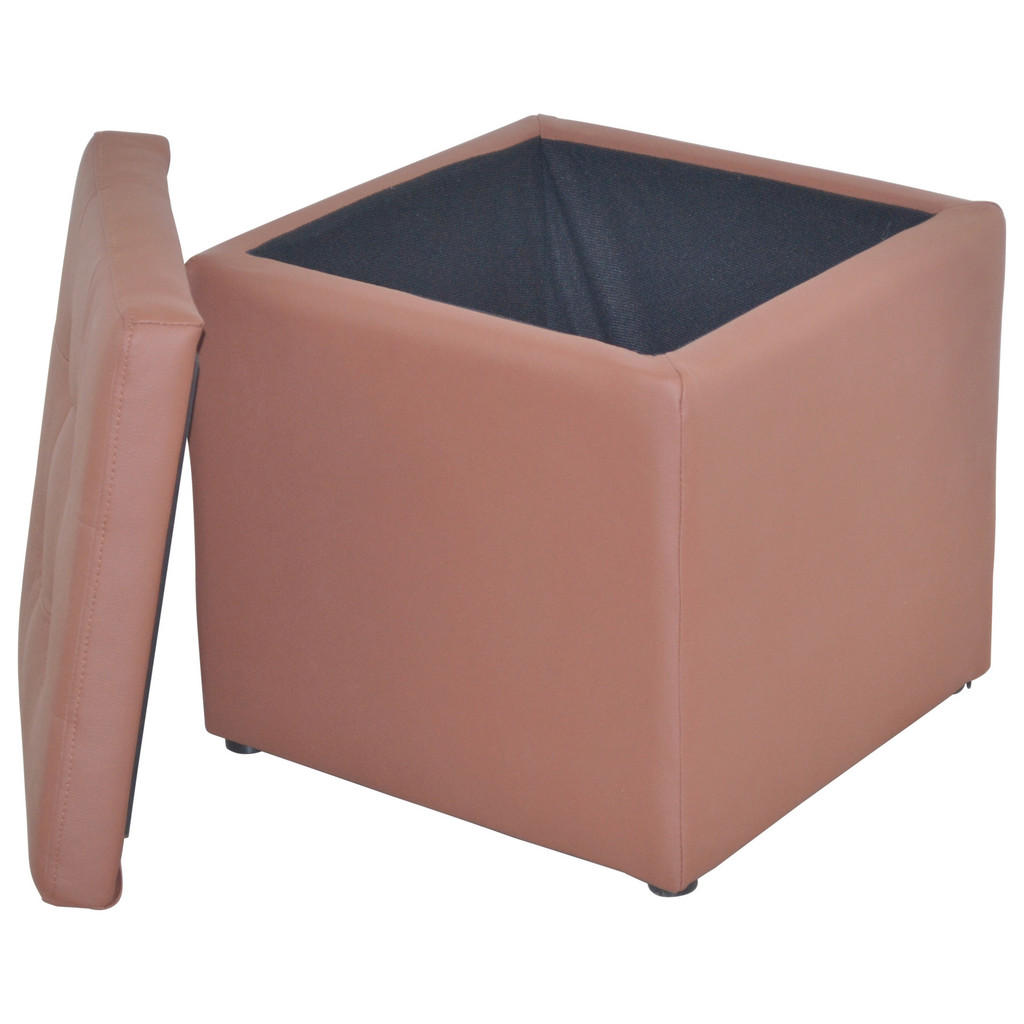 Thumbnail - Mid.you Sitzbox, Braun, Kunststoff, Uni, 41x40x41 cm, Stauraum, Wohnzimmer, Hocker, Sitzwürfel