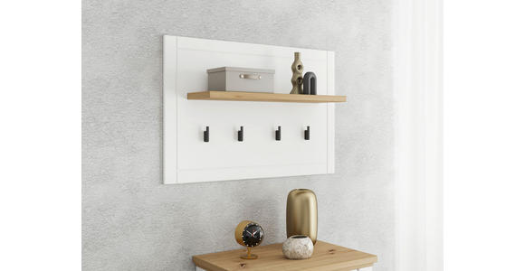 GARDEROBE 4-teilig  in 175/194,5/41 cm  - Weiß/Eiche Artisan, Basics, Holzwerkstoff (175/194,5/41cm) - Carryhome