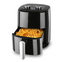HEIßLUFTFRITTEUSE GOURMETmaxx 3,1 L  - Silberfarben/Schwarz, Basics, Kunststoff/Metall (29/22,5/29,5cm) - GOURMETMAXX