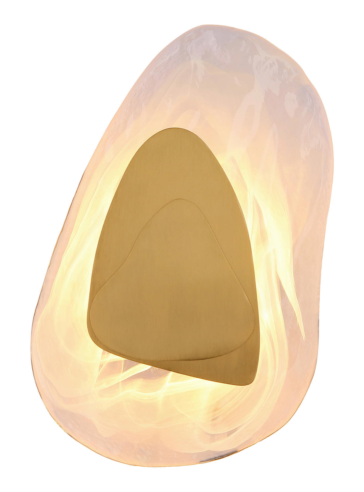 LED-WANDLEUCHTE - Klar/Weiss, Design, Glas/Metall (20,3/31,5cm) - Globo