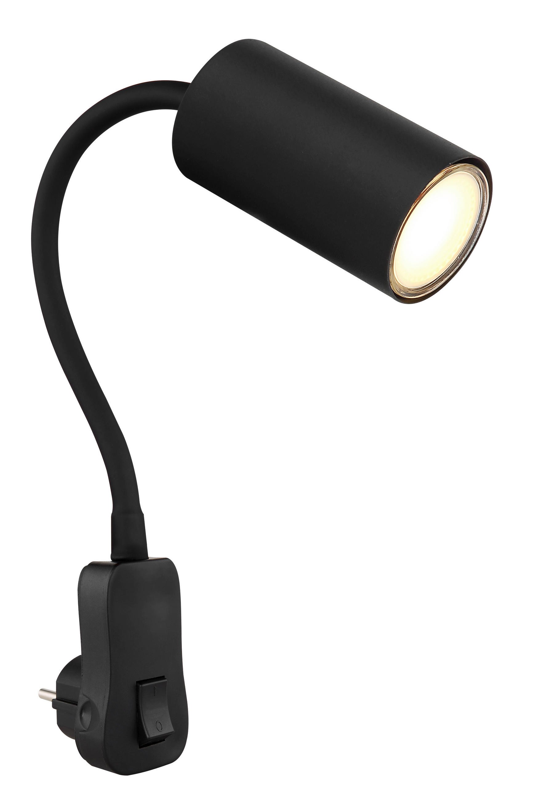 WANDLEUCHTE 5,5/32/43 cm - Schwarz, Basics, Kunststoff/Metall (5,5/32/43cm) - Globo