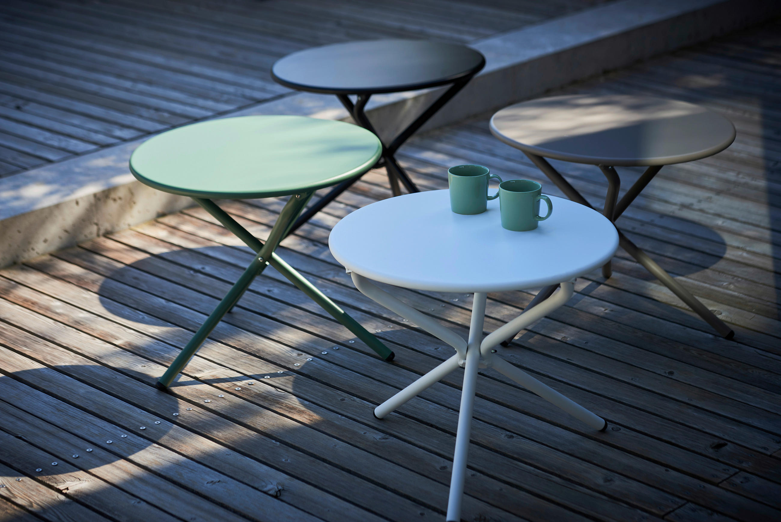 GARTENBEISTELLTISCH 53/53/49,5 cm Metall  - Grün, MODERN, Metall (53/53/49,5cm) - FIAM