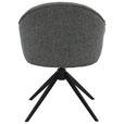 ARMLEHNSTUHL  Sitzfläche 360° drehbar, automatische Rückholfunktion Webstoff  - Dunkelgrün/Schwarz, Design, Textil/Metall (66/83/64cm) - Novel