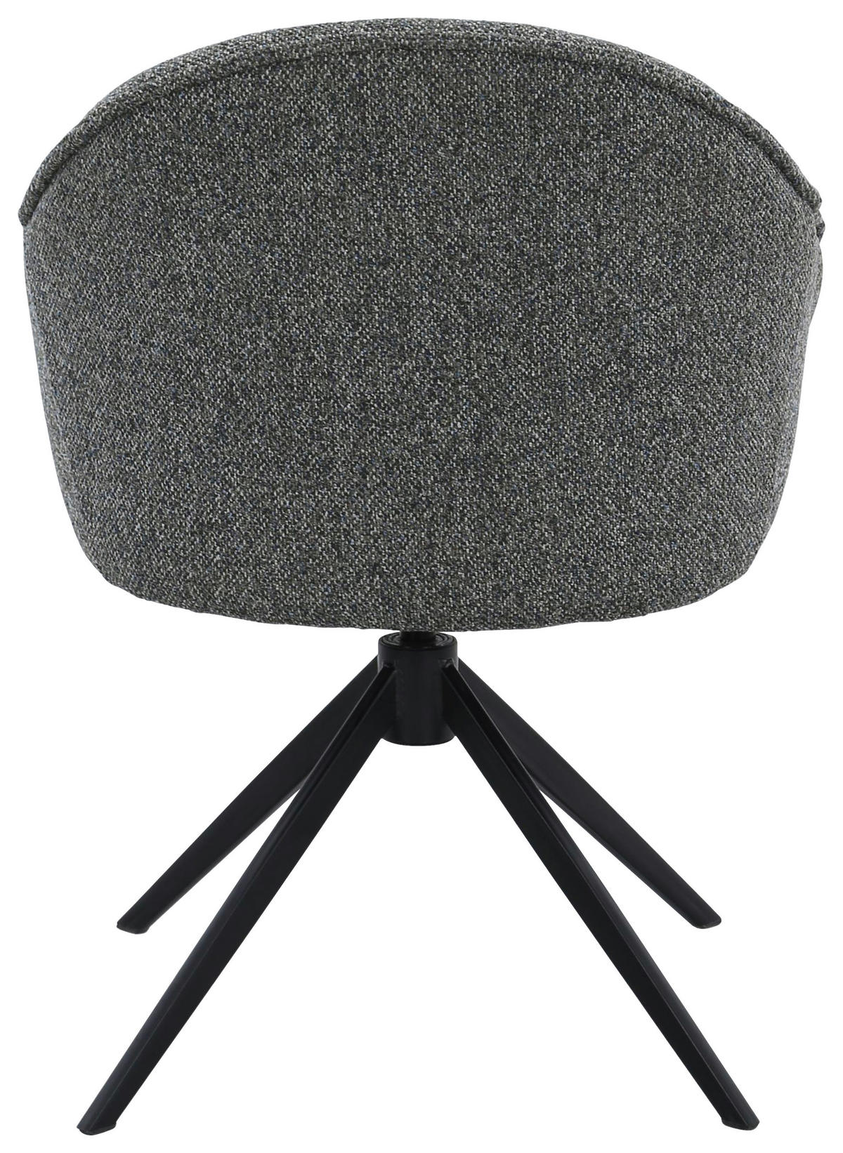 ARMLEHNSTUHL  Sitzfläche 360° drehbar, automatische Rückholfunktion Webstoff  - Dunkelgrün/Schwarz, Design, Textil/Metall (66/83/64cm) - Novel