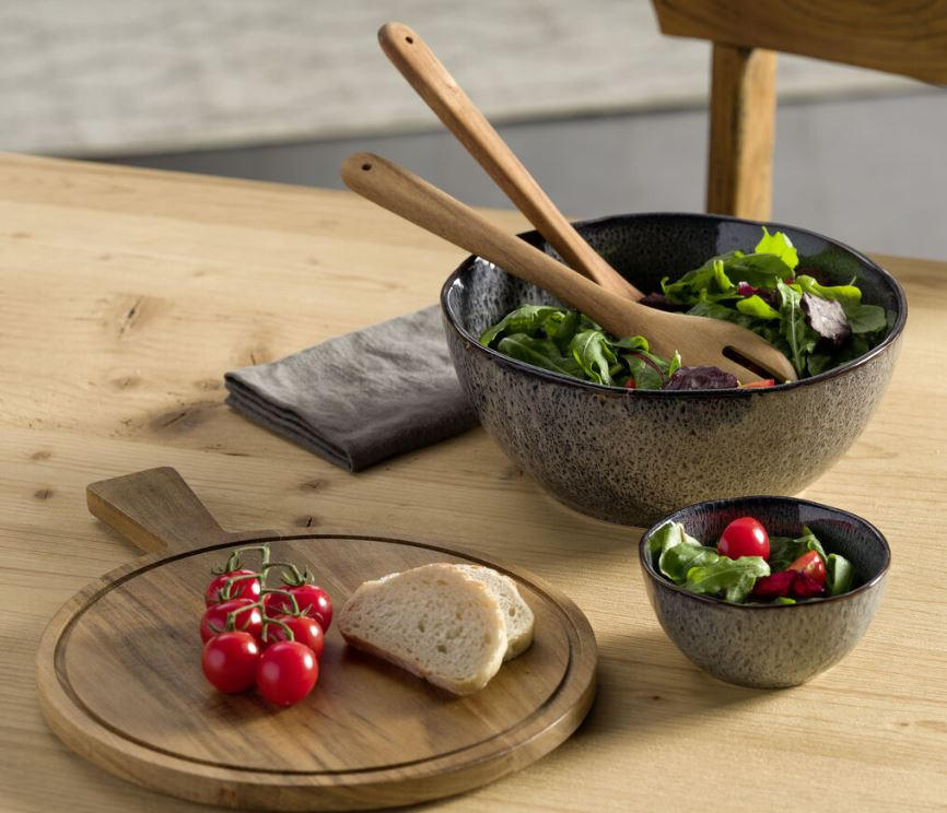 SALATBESTECK - Braun, Natur, Holz (6,5/30/1,2cm) - Leonardo