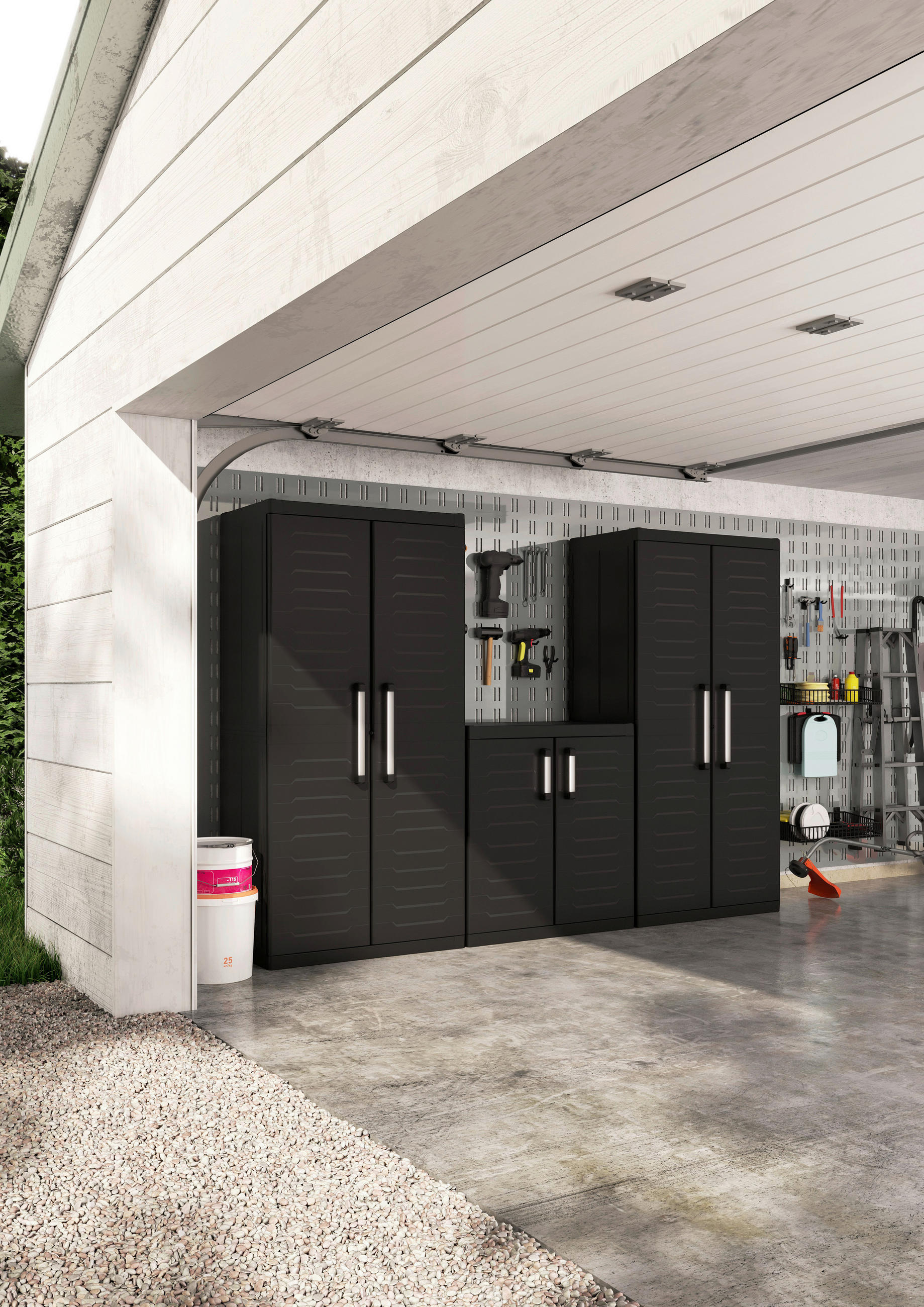 GERÄTESCHRANK 89/182/54 cm - Schwarz, Basics, Kunststoff (89/182/54cm) - Keter
