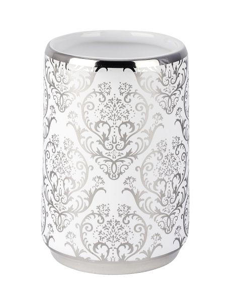 TANDBORSTGLAS keramik  - silver, Basics, keramik (7,5/10,5cm)