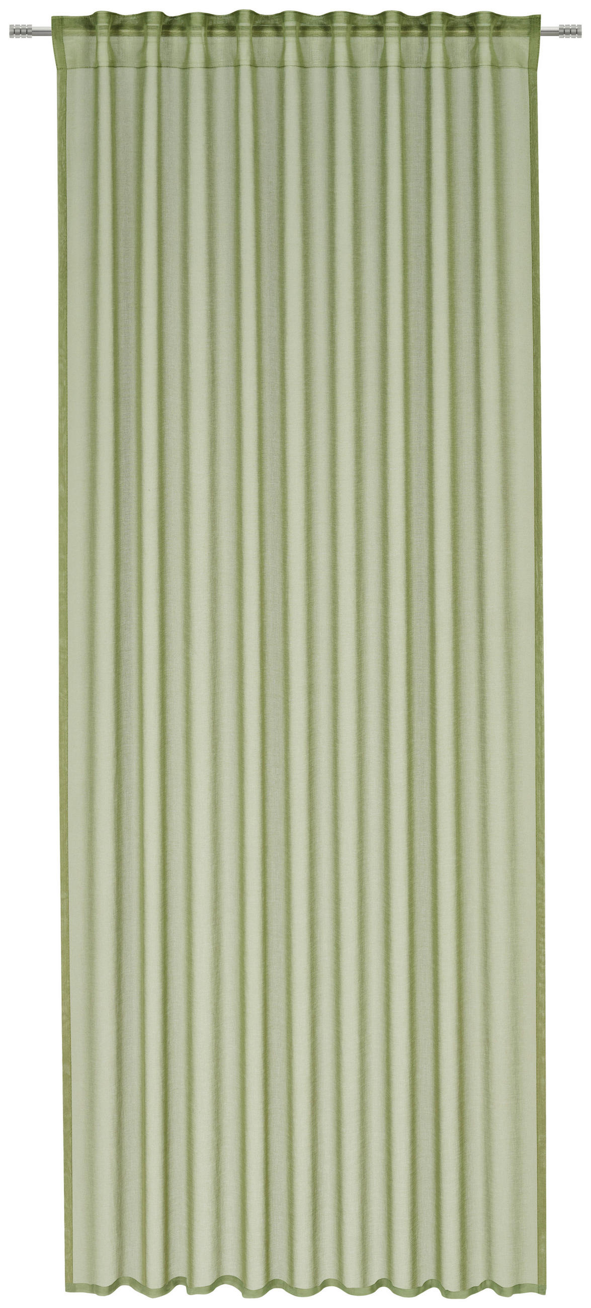 DRAPERIE CONFECȚIONATĂ transparent  - verde, Basics, textil (140/245cm) - Boxxx