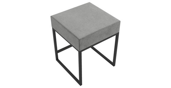 NACHTSCHRANK 45/55/45 cm - Schwarz/Grau, Design, Textil/Metall (45/55/45cm) - Esposa