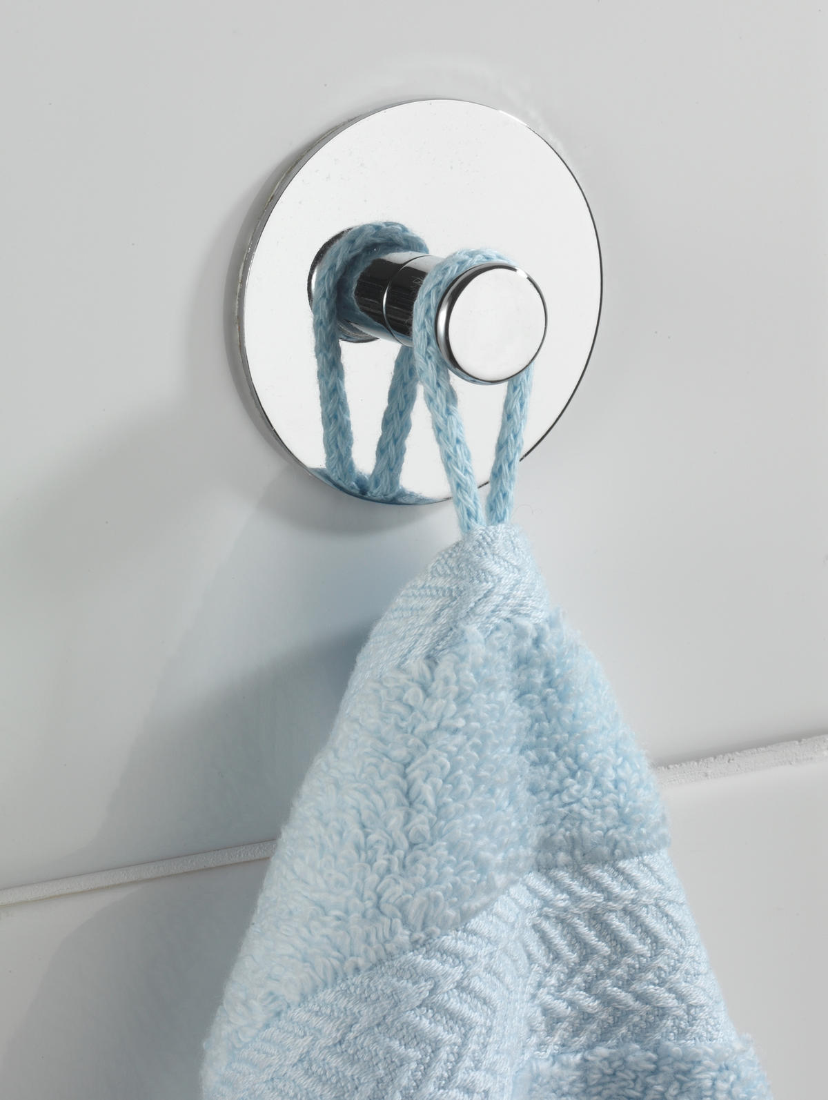 VÄGGKROK  i stålfärgad  - stålfärgad, Design, metall (6cm)