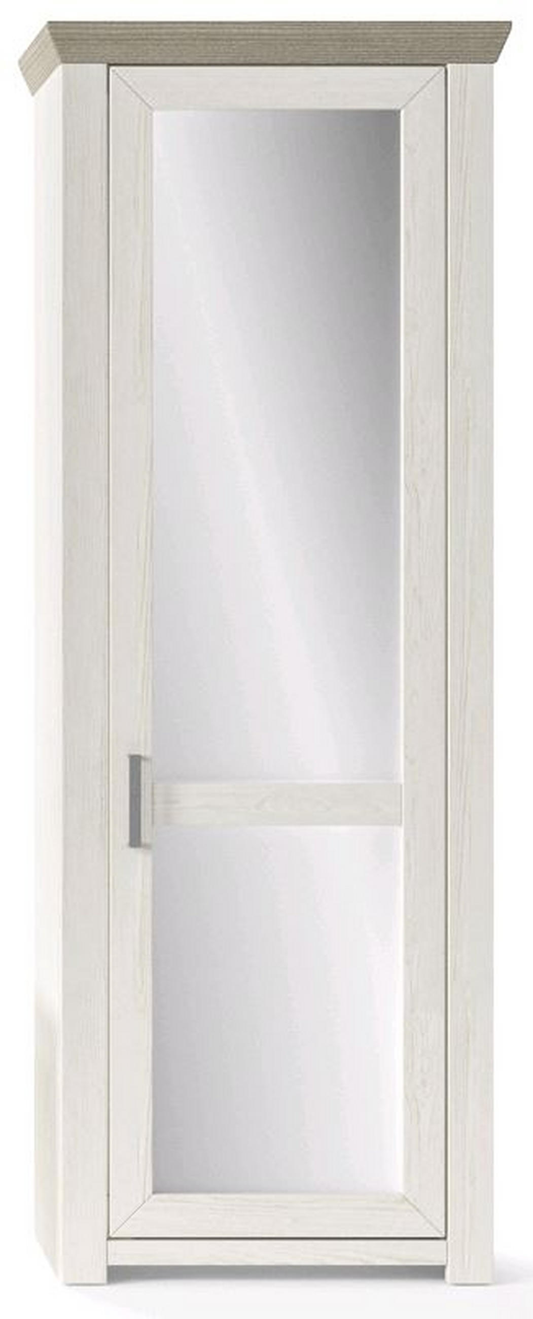 GARDEROBENSCHRANK  in 74,5/206,6/42,2 cm  - Chromfarben/Eichefarben, Basics, Holzwerkstoff/Metall (74,5/206,6/42,2cm) - SetOne by Musterring