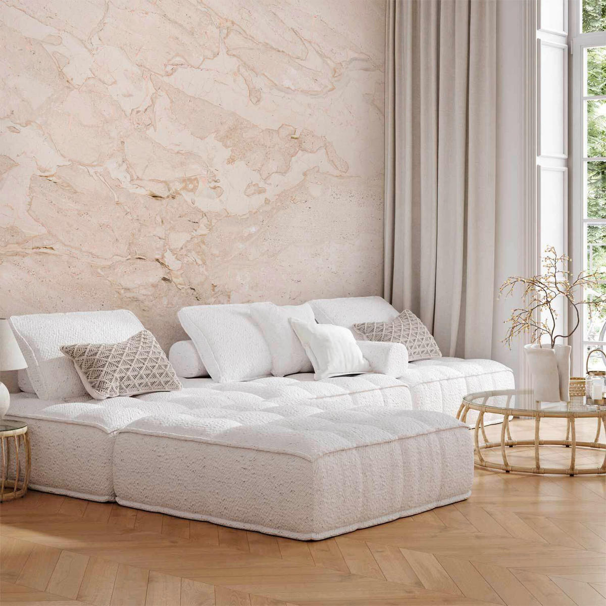 FOTOTAPETE  - Hellrosa, LIFESTYLE, Textil (100/70cm) - artgeist