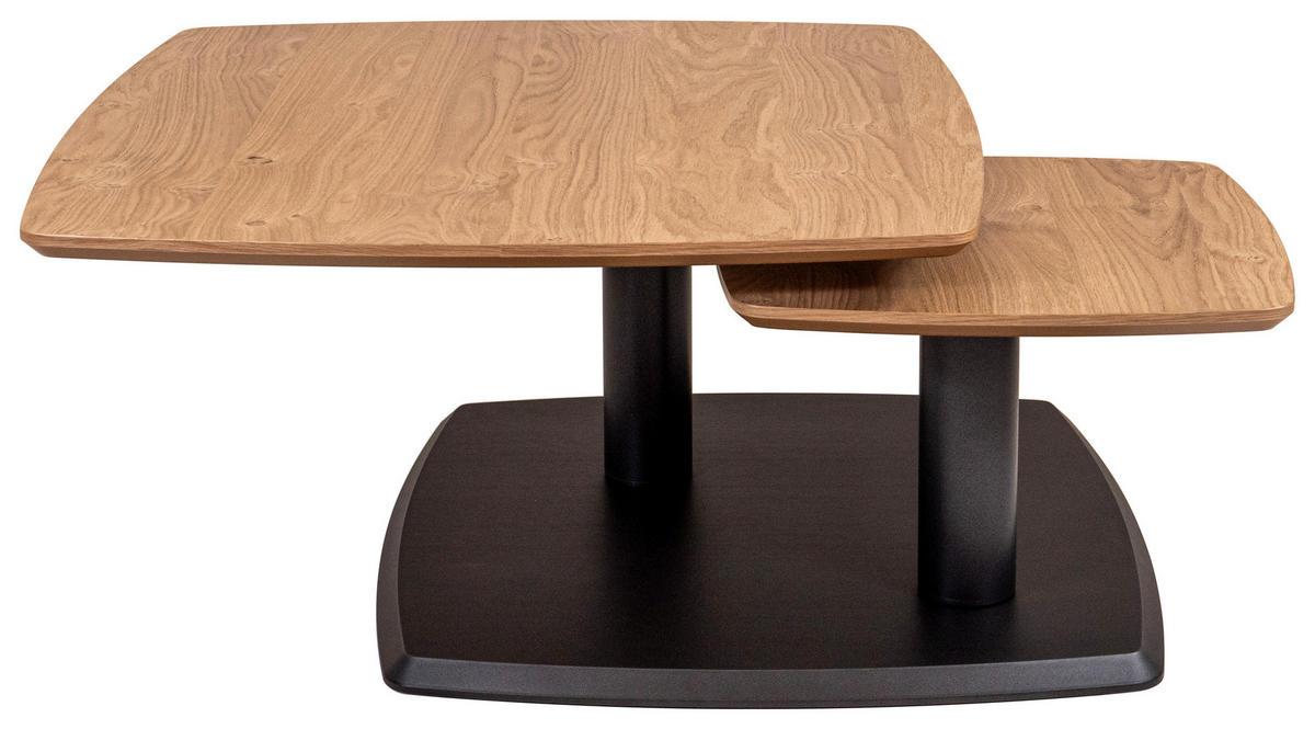 COUCHTISCH in Holz, Metall, Holzwerkstoff 76/76/38-43 cm  - Wildeiche/Anthrazit, Natur, Holz/Holzwerkstoff (76/76/38-43cm) - Venda