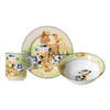 KINDERGESCHIRRSET Hoftiere Porzellan 3-teilig  - Schwarz/Braun, KONVENTIONELL, Keramik (20/20/11cm) - Ritzenhoff Breker