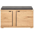 GARDEROBENBANK  in 90/51,7/38 cm  - Wildeiche/Anthrazit, Natur, Holz/Holzwerkstoff (90/51,7/38cm) - Linea Natura