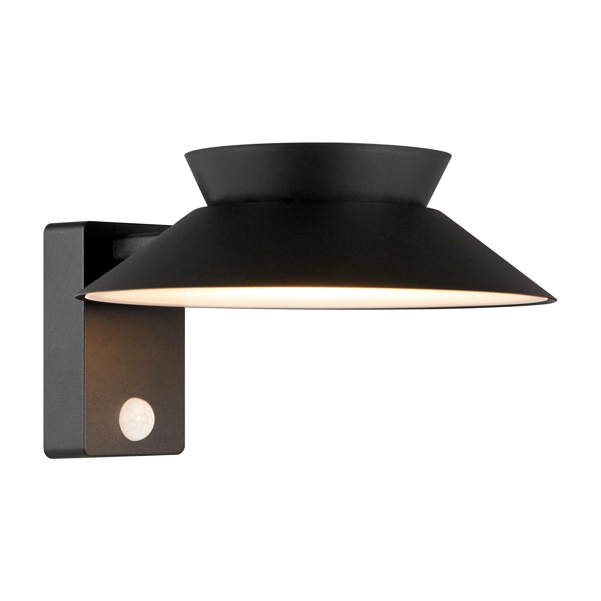 WANDLEUCHTE Justina 23/14,5 cm  - Schwarz, Design, Metall (23/14,5cm) - Nordlux