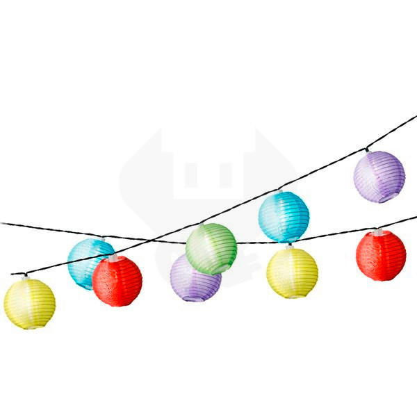 SVJETILJKA SOLARNA - bijela/višebojno, Basics, plastika (450cm)