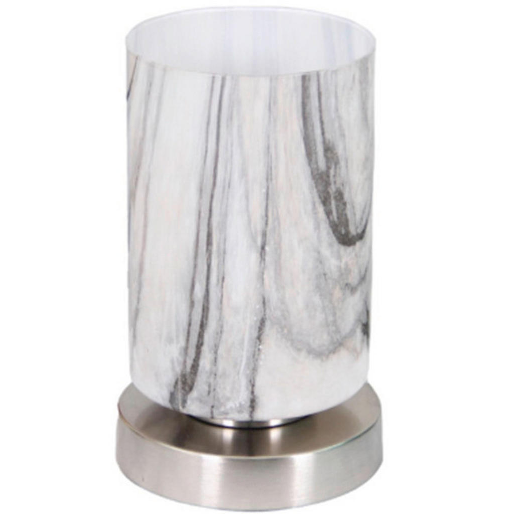 Tischlampe Bastiane Nickelfarben Touch-Funktion