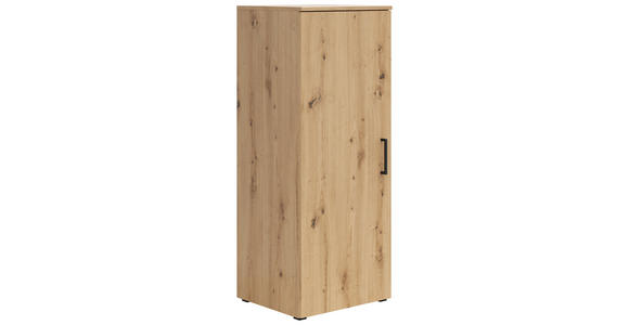 KOMMODE 45/115/40 cm in Eiche Artisan - Anthrazit/Schwarz, MODERN, Holzwerkstoff/Kunststoff (45/115/40cm) - Carryhome