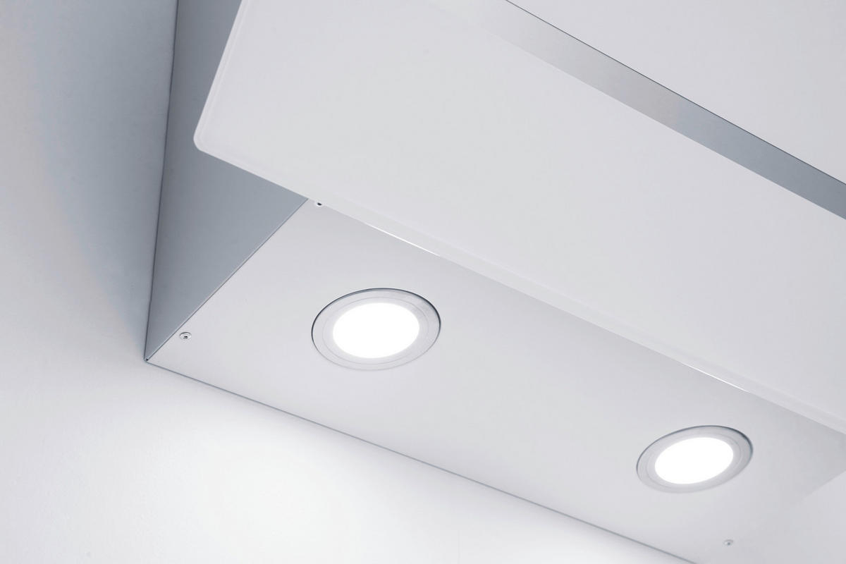 DUNSTABZUGSHAUBE CH24060WAM  - Weiß, Trend, Glas/Metall (59,5/74,2-109,2/38,5cm) - Respekta