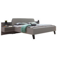 BETTANLAGE 180/200 cm  in Braun, Grau   - Braun/Grau, Design, Glas/Holzwerkstoff (180/200cm) - Dieter Knoll
