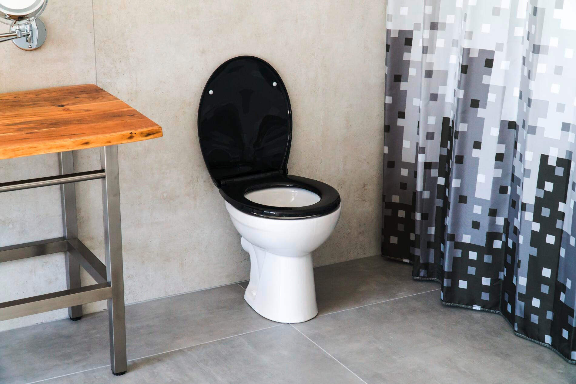 WC-SITZ - Schwarz, Basics, Kunststoff (37,2/4,8/44,5cm) - Sadena