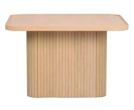 SOFFBORD i trä 60/60/37 cm  - vit/ekfärgad, Klassisk, trä (60/60/37cm) - Rowico