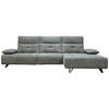ECKSOFA Grau Chenille  - Schwarz/Grau, Design, Kunststoff/Textil (314/162cm) - Livetastic