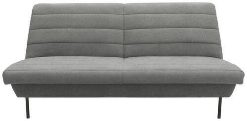 2-SITZER-SOFA in Graubraun  - Graubraun/Schwarz, Design, Textil/Metall (185/92/103cm) - LOOKS by W.Joop