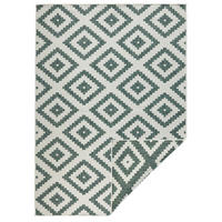 OUTDOORTEPPICH für Terrasse und Balkon 120/170 cm Twin Creme, Grün  - Creme/Grün, Basics, Kunststoff (120/170cm) - Hanse Home