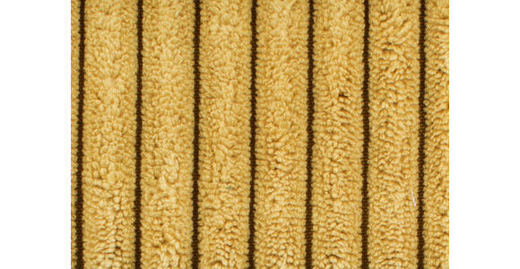 3-SITZER-SOFA Cord Senfgelb - Senfgelb/Schwarz, KONVENTIONELL, Kunststoff/Textil (248/76/95cm) - Carryhome