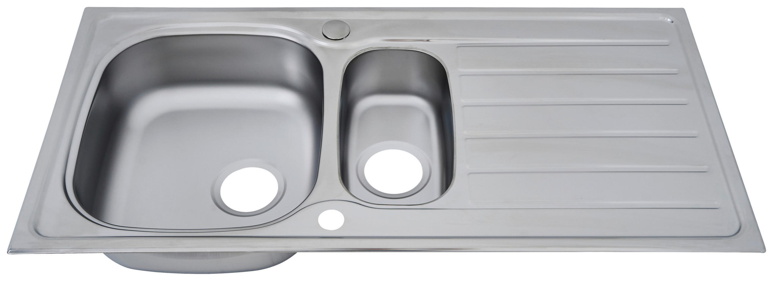 Thumbnail - Respekta Spüle Dallas, Edelstahl, Metall, 100x17.5x50 cm, Küchen, Küchenausstattung, Küchenspülen