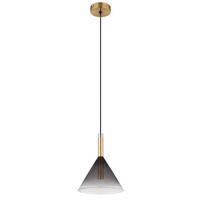 VISEČA SVETILKA        20/120 cm      G9 - prozorno/barve medenine, Design, kovina/steklo (20/120cm) - Globo