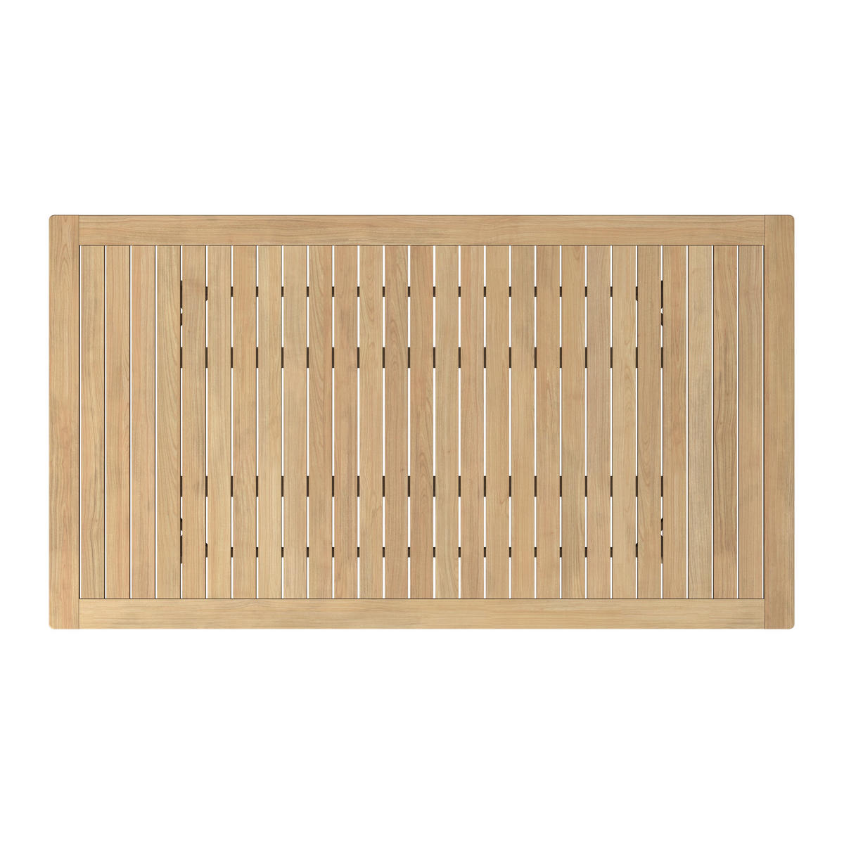 GARTENTISCHGRUPPE Akaziemassiv  - Anthrazit/Teakfarben, Natur, Holz/Kunststoff - Ambia Garden