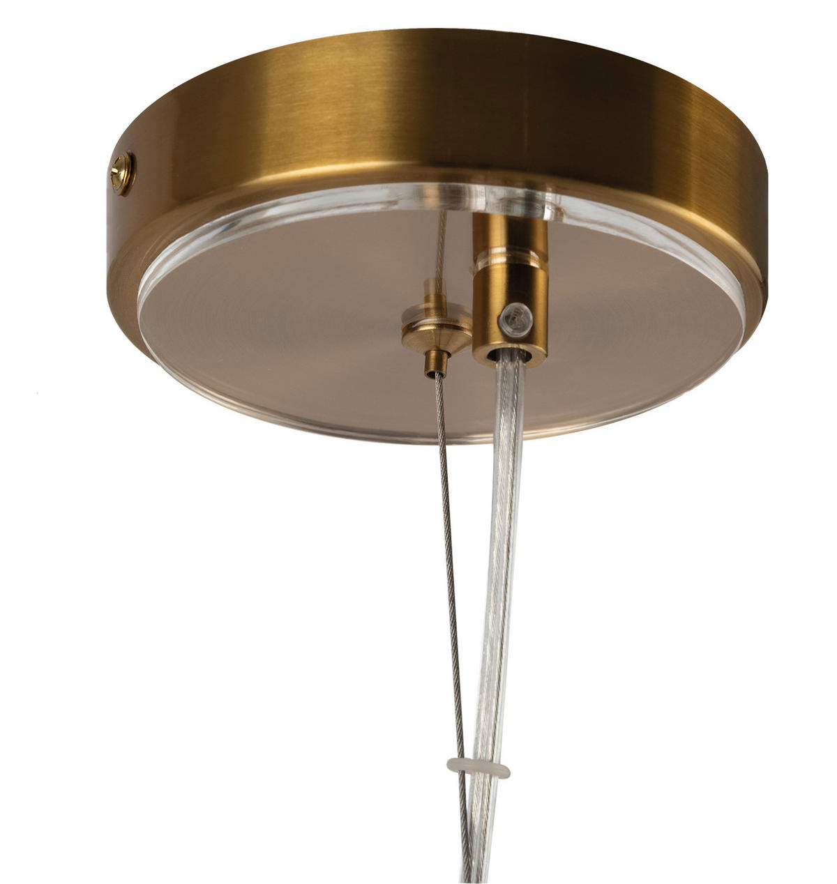 VISIACE SVIETIDLO, 35/48,9/35 cm - mosadzná, Trend, kov/sklo (35/48,9/35cm) - MAYTONI