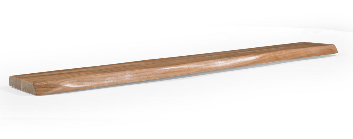 WANDBOARD Holz, Metall Akazie vollmassiv Naturfarben  - Naturfarben, Design, Holz/Metall (140/3,5/20cm) - Livetastic