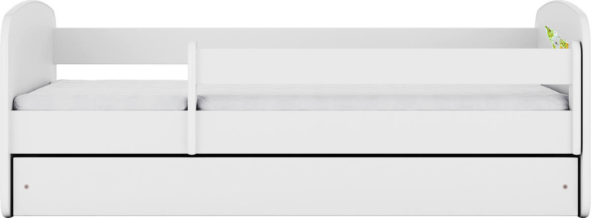 KINDER-/JUNIORBETT - Birkefarben/Weiß, MODERN, Holz/Holzwerkstoff (80/160cm) - MID.YOU
