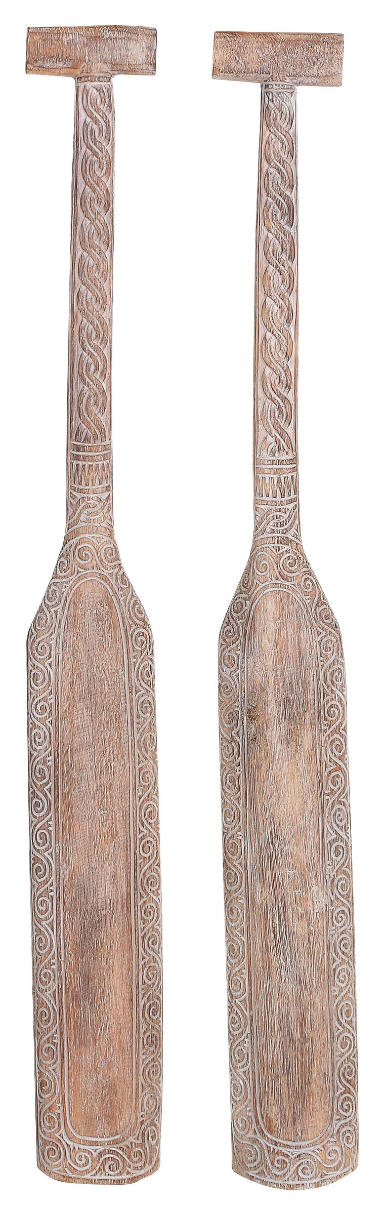 WANDDEKO Holz - Naturfarben/Weiß, Trend, Holz (14/100/4cm)