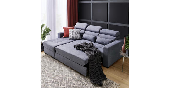 ECKSOFA in Struktur Beere  - Beere/Schwarz, MODERN, Kunststoff/Textil (179/240cm) - Carryhome