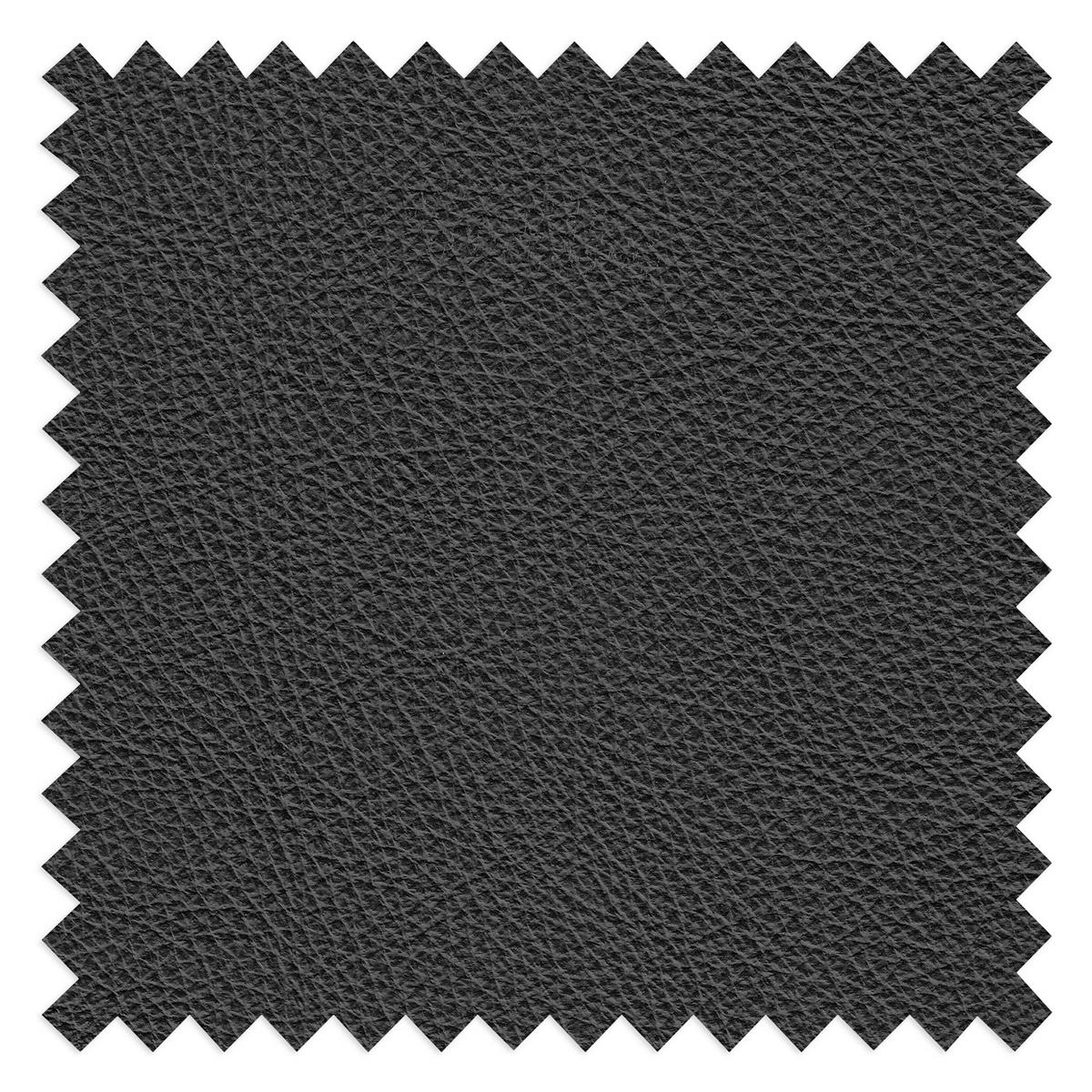 2,5-SITZER 216/95/96 cm PERLE in Echtleder Schwarz   - Chromfarben/Schwarz, Design, Leder/Metall (216/95/96cm) - Livetastic