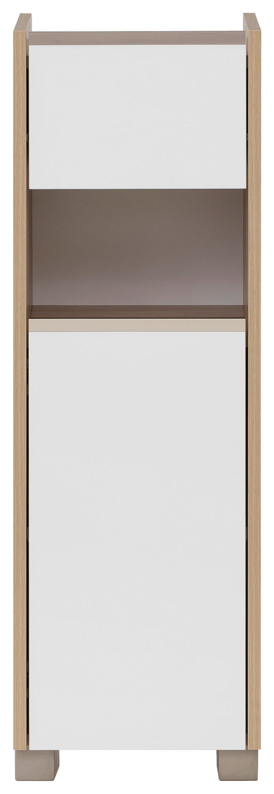 UNTERSCHRANK 30,2/94,7/33 cm   - Edelstahlfarben/Eichefarben, MODERN, Holzwerkstoff/Kunststoff (30,2/94,7/33cm) - MID.YOU