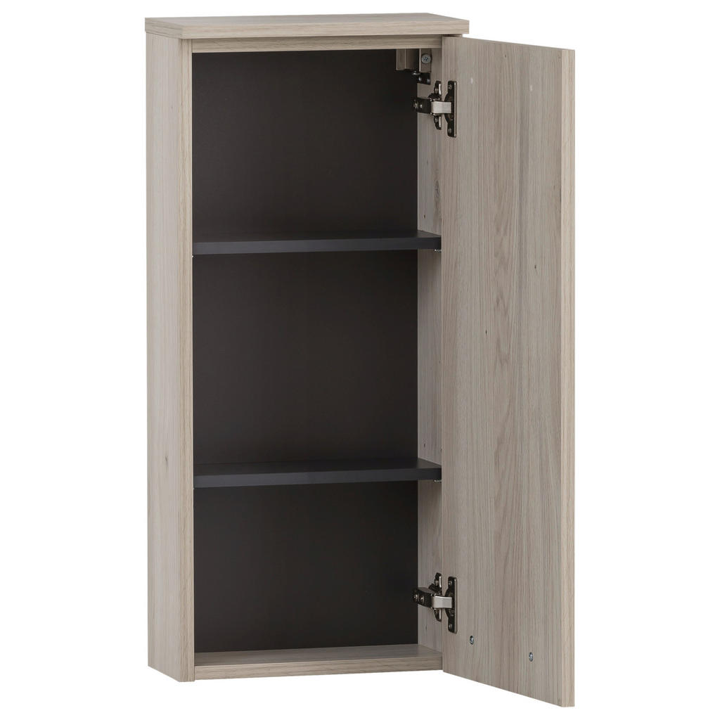 Thumbnail - Stylife Hängeschrank Maxim, Sand, Anthrazit, Holzwerkstoff, Holzoptik, 2 Fächer, 32.7x72.3x16.7 cm, Made in Germany, hän...