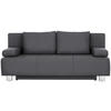SCHLAFSOFA in Flachgewebe Grau  - Chromfarben/Grau, Design, Textil/Metall (197/88/89cm) - Xora
