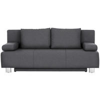 SCHLAFSOFA in Flachgewebe Grau  - Chromfarben/Grau, Design, Textil/Metall (197/88/89cm) - Xora