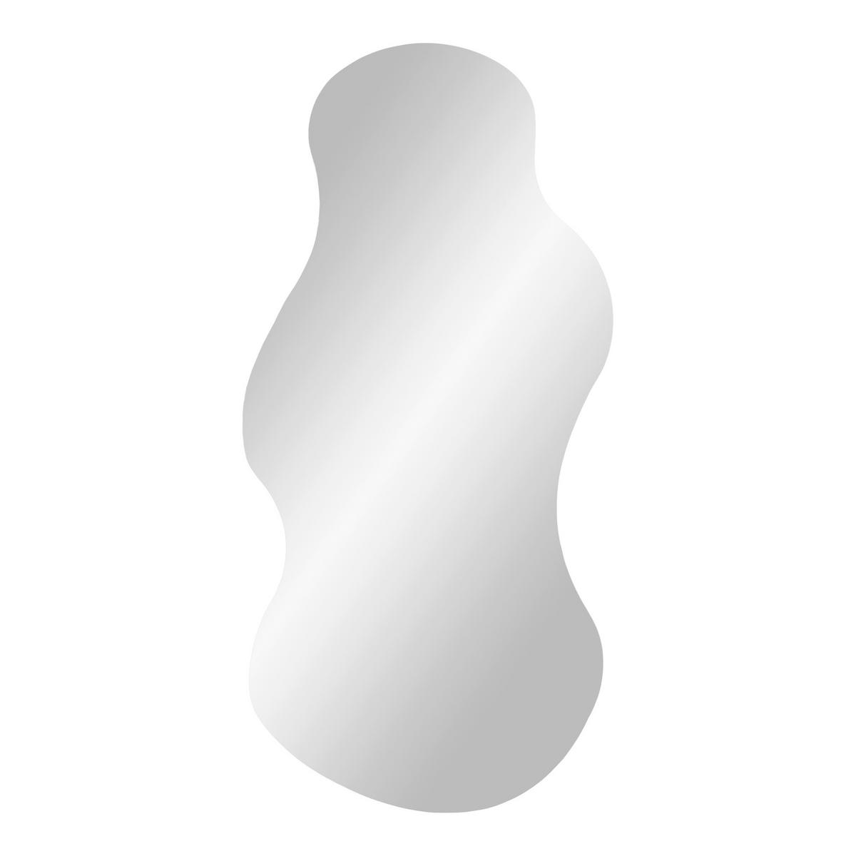 SPIEGEL 40/80/0.5 cm  - Grau Hochglanz, Basics, Glas (40/80/0.5cm)